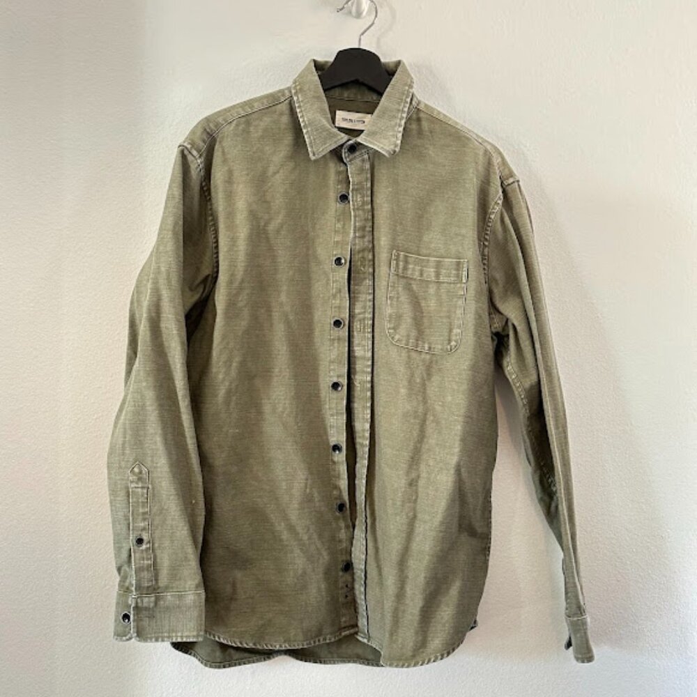 Taylor Stitch Mechanics Shirt Button Up Work Shirt/Dress Shirt | Mens XL/44